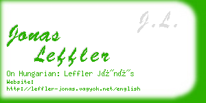 jonas leffler business card